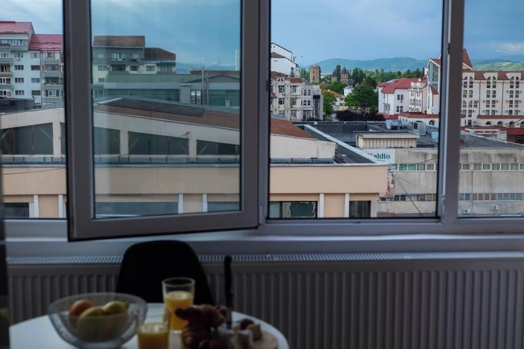 Studio With A View In City Center Targoviste Bagian luar foto